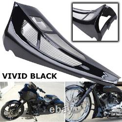 Spoiler de menton de carénage noir vif adapté pour Harley Road King Street Glide Nouveau