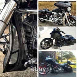 Spoiler de menton en aileron noir vif adapté pour Harley Road King Street Glide US