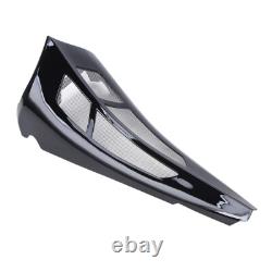 Spoiler de menton en aileron noir vif adapté pour Harley Road King Street Glide US
