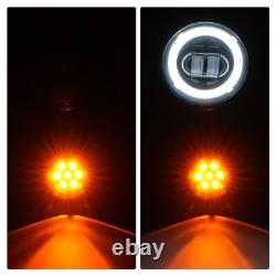 Support de Feu de Brouillard Clignotant LED pour Harley Street Glide Road King 1994-À Présent