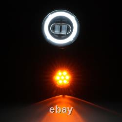 Support de Feu de Brouillard Clignotant LED pour Harley Street Glide Road King 1994-À Présent