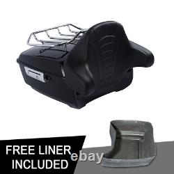Support de coffre King Pack 13.7 avec dossier compatible pour Harley Road King Street Glide 14-24