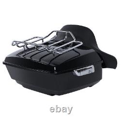Support de coffre King Pack 13.7 avec dossier compatible pour Harley Road King Street Glide 14-24