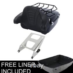 Support de coffre arrière à montage sur le couvercle de coffre, compatible avec Harley Touring Road King Street Glide 2014-26 Support de coffre arrière à montage sur le couvercle de coffre, compatible avec Harley Touring Road King Street Glide 2014-26