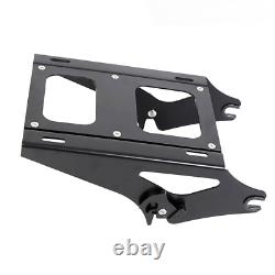 Support de coffre de moto noir pour Harley Touring Street Glide Road King 14-24