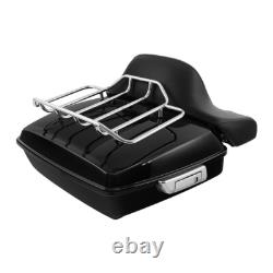 Support de coffre tronqué et support de fixation compatible avec Harley Road King Street Glide 1997-2008