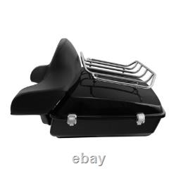 Support de coffre tronqué et support de fixation compatible avec Harley Road King Street Glide 1997-2008