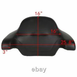 Support de coffre tronqué et support de fixation compatible avec Harley Road King Street Glide 1997-2008