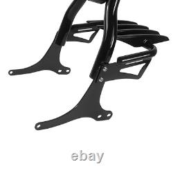 Support de dossier Sissy Bar avec porte-bagages pour Harley Road King Street Glide Touring 97-08