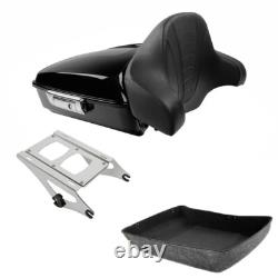 Support de dossier arrière de tronc découpé compatible avec Harley Road King Street Glide 14-2026