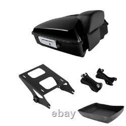 Support de dossier avec porte-bagages pour coffre tronqué 2014-2025 Road King Street Electra Glide