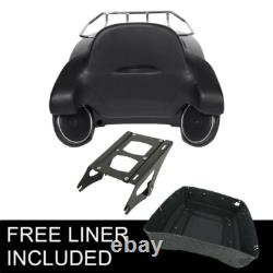 Support de dossier de coffre King Trunk avec haut-parleur, compatible avec Harley Road King Street Glide 2014-2026