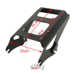 Support de dossier de coffre arrière compatible avec Harley Road King Street Electra Glide 2009-13