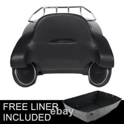 Support de dossier de siège King Trunk avec haut-parleur compatible avec Harley Road King Street Glide 14-25