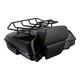 Support De Dossier Et Porte-bagages Pour Coffre Noir Pour Harley Road King Street Glide 2014-23