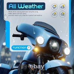 Support de feu de brouillard à LED avec clignotant pour Harley Road King Street Glide 1994-UP