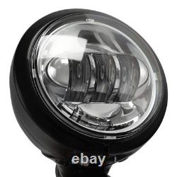 Support de feux antibrouillard à spot avec clignotant, compatible avec Harley Street Glide Road King 94-24