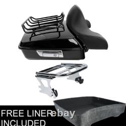 Support de montage de pad de tronc haché de 10,7'' compatible avec Harley Road King Street Glide 97-08