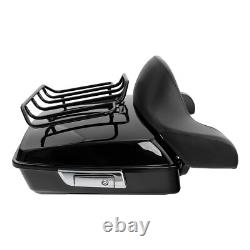 Support de montage de pad de tronc haché de 10,7'' compatible avec Harley Road King Street Glide 97-08