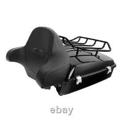 Support de montage de pad de tronc haché de 10,7'' compatible avec Harley Road King Street Glide 97-08