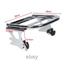 Support de montage de pad de tronc haché de 10,7'' compatible avec Harley Road King Street Glide 97-08