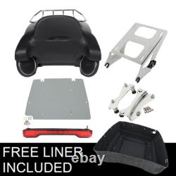 Support de montage de porte-bagages avec feu arrière pour King Trunk, compatible avec Harley Road King Street Glide 2014 et plus récent