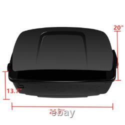 Support de pad de coffre King avec montage compatible pour Harley Touring Road King Street Glide 09-13