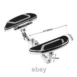 Support de plancher arrière chromé adapté pour Harley Road King Street Glide 1993-2024