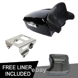Support de selle King Trunk Pad Solo adapté pour Harley Tour Pak Road King Street Glide 14-24
