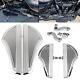 Supports De Repose-pieds Avant Et Arrière En Chrome Pour Harley Road King Et Street Glide