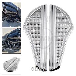 Supports de repose-pieds avant et arrière en chrome pour Harley Road King et Street Glide