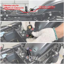 Système LED de garde-boue arrière compatible avec Harley Touring Road King Street Glide 14-24 Noir