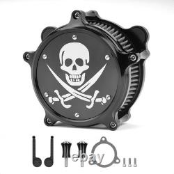 Système de filtre d'admission d'air pour Harley Touring Road King Street Road Glide 08-2016