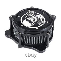 Système de filtre d'admission d'air pour Harley Touring Road King Street Road Glide 08-2016