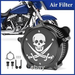 Système de filtre d'admission d'air pour Harley Touring Road King Street Road Glide 08-2016