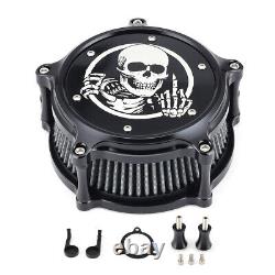 Système de filtre d'admission d'air pour Harley Touring Road King Street Road Glide 08-2016