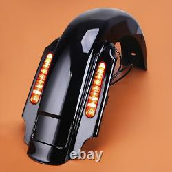 Système de garde-boue arrière Dual Cut CVO pour Harley Touring Street Road King Glide 93-08