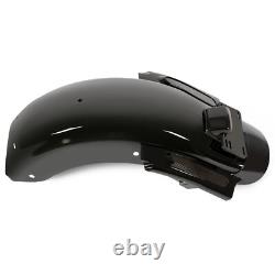 Système de garde-boue arrière LED style CVO noir pour Harley Road King Street Glide 09-13