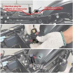 Système de garde-boue arrière avec lentille fumée adapté pour Harley Touring Road King Street Glide