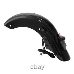 Système de garde-boue arrière avec lentille fumée compatible avec Harley Touring Road King Street Glide Système de garde-boue arrière avec lentille fumée compatible avec Harley Touring Road King Street Glide