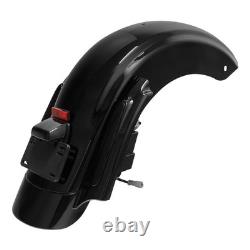 Système de garde-boue arrière avec lentille fumée compatible avec Harley Touring Road King Street Glide Système de garde-boue arrière avec lentille fumée compatible avec Harley Touring Road King Street Glide