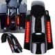 Syst&egrave;me De Garde-boue Arri&egrave;re Style Cvo Avec Led Pour Touring 1993-2008 Road King Street Glide