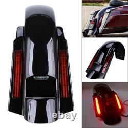 Système de garde-boue arrière style CVO avec LED pour Touring 1993-2008 Road King Street Glide
