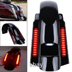 Système de garde-boue arrière style CVO avec LED pour Touring 1993-2008 Road King Street Glide
