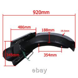 Système de garde-boue arrière style CVO avec LED pour Touring 1993-2008 Road King Street Glide