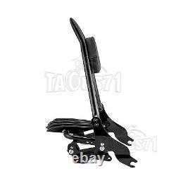 Tall Backrest Sissy Bar Pour Harley 2014-2023 Cvo Street Glide Touring Road King