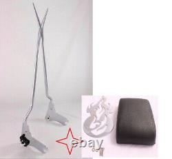 Tall Sissy Bar Backrest W Pad 4 Harley Touring Road King Street Electra 1997-08