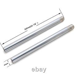 Tubes de fourche chromés de 41 mm pour Harley Street Glide Road King Touring 84-13 45972-09