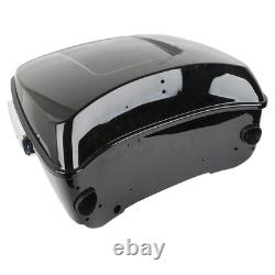 Valise King avec porte-bagages adaptée pour Harley Touring Road King Street Glide 2014-26