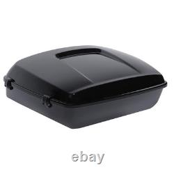 Valise raccourcie avec porte-bagages à plots noirs pour Road King, Road King et Street/Road/Electra Glide 2014-2025